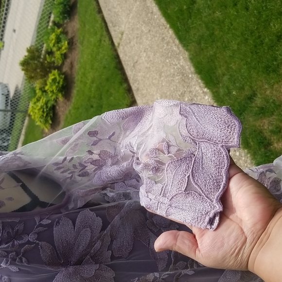 ALEX EVENINGS Embroidered Lace Mock Jacket Cocktail Dress, size 8 - Picture 8 of 15